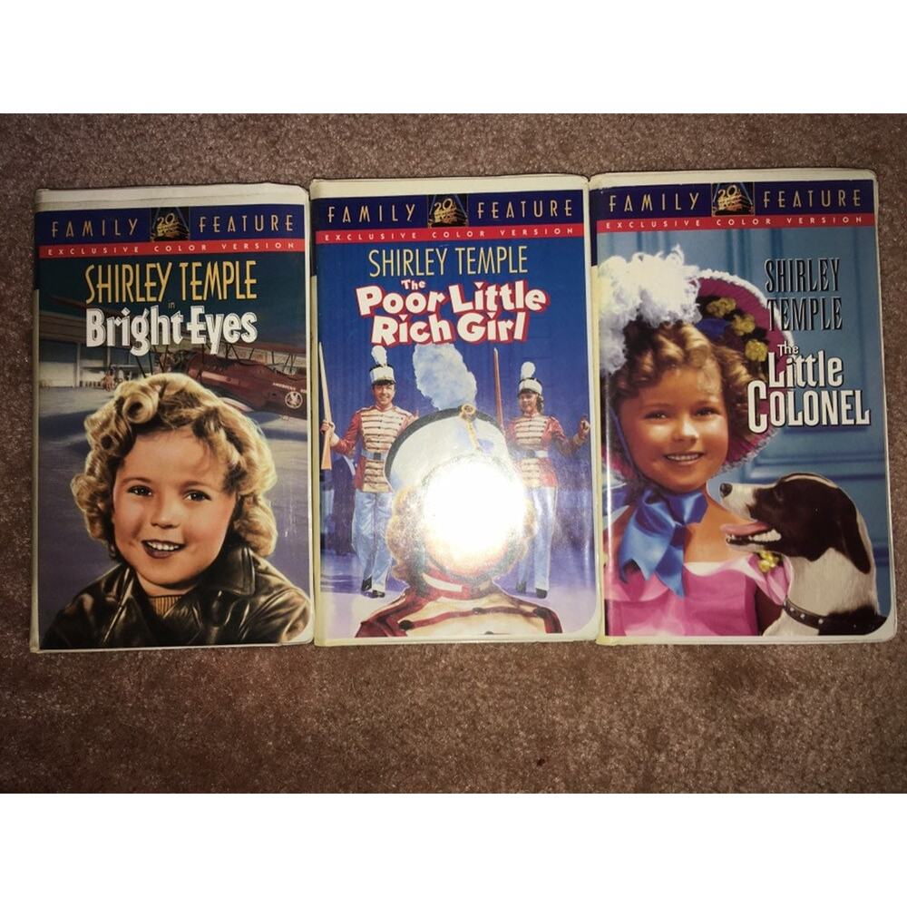 Lot of 3 Vintage Shirley Temple VHS Movies